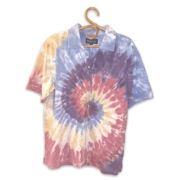 NWT OnlyNY L tie dye polo shirt - Picture 3 of 7